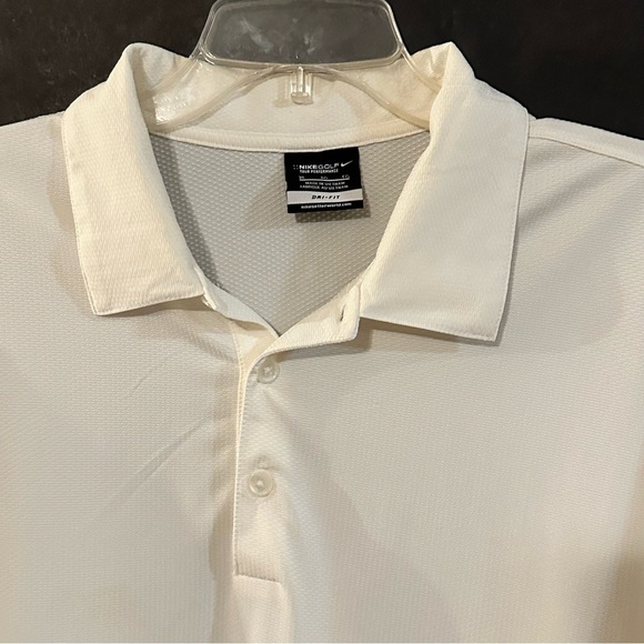 Nike Men's Golf Golfer White Polo Button Up Dress Shirt XL - Picture 4 of 8